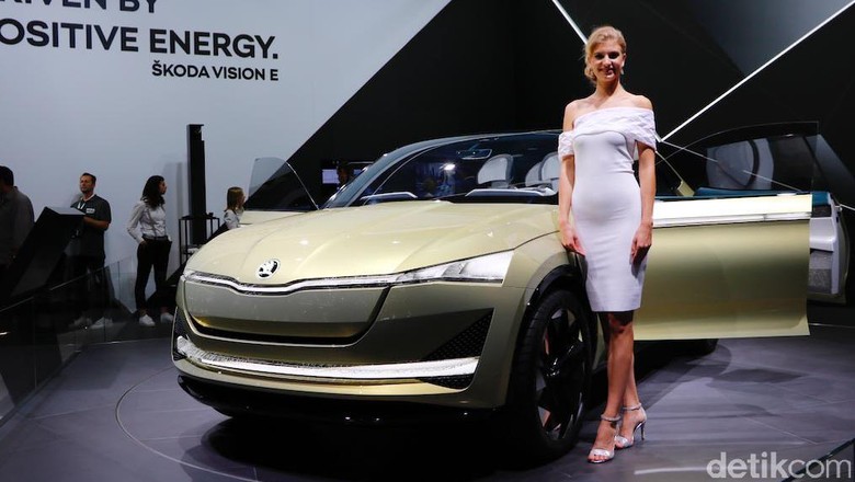Mobil konsep Skoda Vision E saat dipamerkan di Frankfurt Motor Show 2017 lalu Foto: Dadan Kuswaraharja Mobil konsep Skoda Vision E saat dipamerkan di Frankfurt Motor Show 2017 lalu Foto: Dadan Kuswaraharja