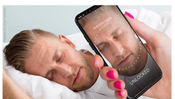 Mungkin ini ketakutan pria yang selingkuh via ponsel, iPhone X akan dibuka oleh istrinya saat tidur dengan memindai wajahnya. Foto: istimewa