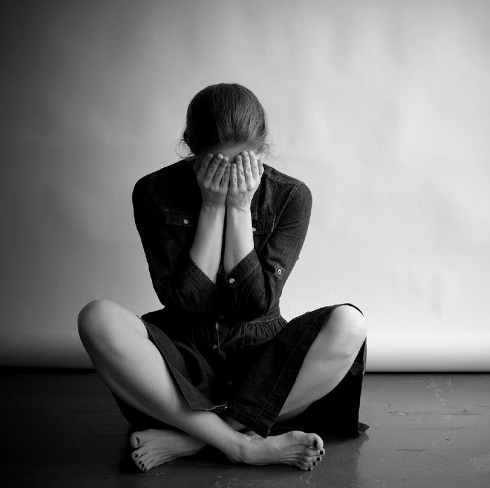 ilustrasi ibu depresi