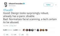 Edward Snowden Cemas Face ID iPhone X Disalahgunakan