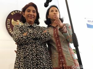 Gaya Rini dan Susi di KKP