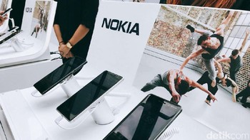 Adapun perangkat yang mereka boyong yakni, Nokia 3, Nokia 5 dan Nokia 6. (Foto: detikINET/Adi Fida Rahman)