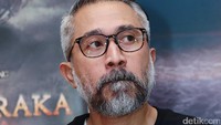 Lukman Sardi saat ditemui dalam preskon film hororgerbang neraka di Epicentrum, Rabu (13/09/2017) malam. Pool/Ismail/detikFoto.