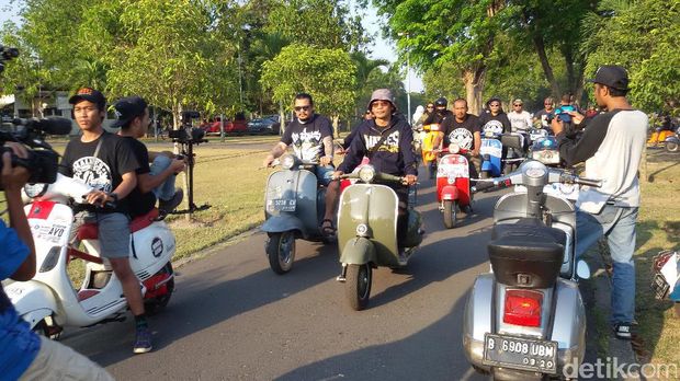 Akhir Pekan Ini, Ribuan Vespa Lawas Kumpul di Yogyakarta