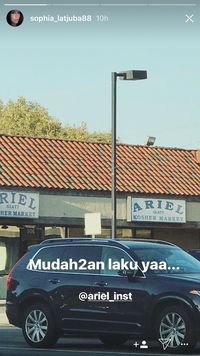 Screenshot Insta Story Sophia Latjuba.