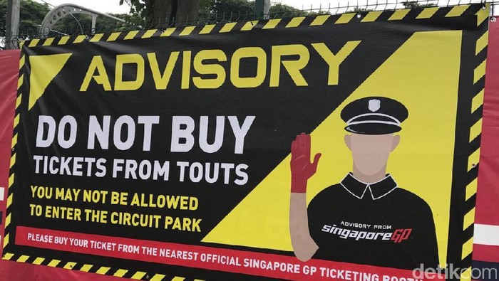 Beli Tiket dari Calo, Jangan Harap Bisa Tonton F1 Singapura