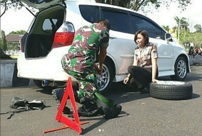 Anggotanya Bantu Polwan, Dandim Karanganyar: Bentuk Sinergi