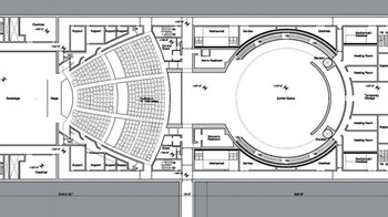 Ini adalah peta keseluruhan area Steve Jobs Theater.(Foto: cnet)