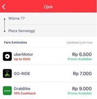 Aplikasi Pertama yang Bisa Bandingkan Harga Transportasi Online