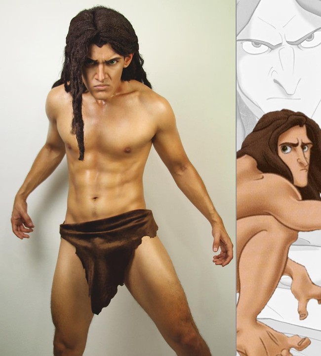 J Stryker jadi Tarzan, lengkap dengan rambut panjang gimbal. Mirip banget kan? Foto: dok. Instagram