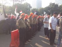 Massa Bela Rohingya 169 Mulai Datangi Kawasan Monas