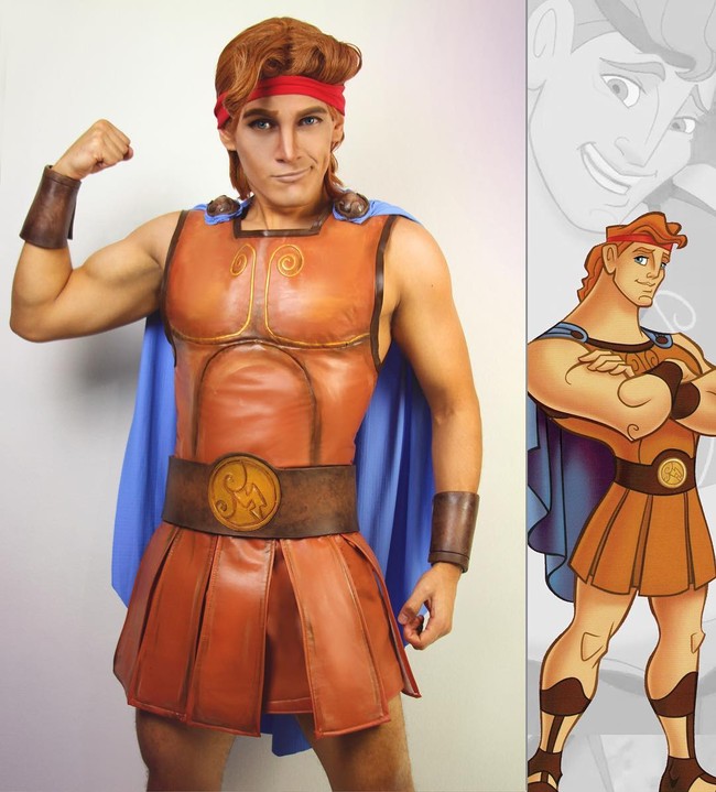 Cosplay memang menjadi hobi sekaligus keahlian Stryker. Ini penampilannya saat berubah jadi Hercules. Foto: dok. Instagram