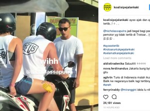 Aksi Rangga AADC Marahi Pemotor yang Serobot Trotoar