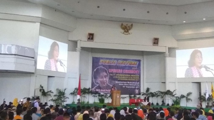 Di Depan Mahasiswa, Susi Bicara Kedaulatan Laut RI Harga Mati