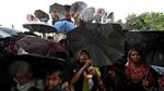 Miris, Begini Penderitaan Kaum Rohingya Kala Hujan Deras