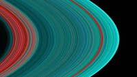 Gambar ultraviolet yang difoto pesawat luar angkasa Cassini dari Saturnus ini dirilis pada 7 Juli 2004 silam. Foto ini dibuat oleh Ultraviolet Imaging Spectrograph (UVIS) (LASP/NASA/Handout via REUTERS)