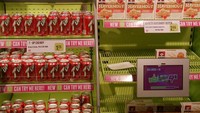 Supermarket di universitas ini punya voting untuk pilihan calon produk baru. Kalau ada 50 Likes, produk akan dijual di toko.