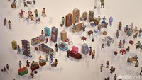Karya Oomleo di lantai satu Art:1 New Museum jadi salah satu yang dipajang.