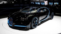 Begini penampakan anyar hypercar asal Prancis, Bugatti Chiron di ajang Frankfurt Motor Show di Jerman belum lama ini.