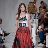 A model walks the runway for Calvin Klein Collection fashion show during New York Fashion Week  on September 7, 2017 in New York City.  (Photo by Slaven Vlasic/Getty Images)