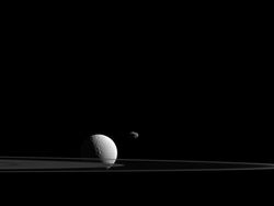 Hasil Karya Cassini, Satelit Penjaga Saturnus