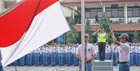 Penghormatan kepada bendera merah putih