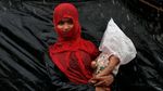 Kasihan, Tenda Pengungsi Rohingya Kebanjiran
