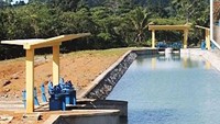 Berada di Manokwari Selatan. Bendungan Oransbari dapat mengairi area persawahan potensial seluas 3.016 hektar. Saat ini sudah berfungsi mengairi 700 hektar persawahan yang dikelola 450 petani. (Dok. Kementerian PUPR)