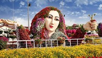 Terdapat 60 jenis tanaman yang dipajang di Dubai Miracle Garden (Dubai Miracle Garden/Facebook)