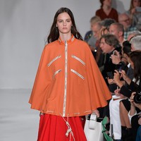 A model walks the runway for Calvin Klein Collection fashion show during New York Fashion Week  on September 7, 2017 in New York City.  (Photo by Slaven Vlasic/Getty Images)