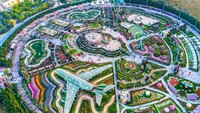 Dubai Miracle Garden terletak di tengah padang pasir Al Barsha, Dubai (Dubai Miracle Garden/Facebook)