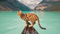 Suki dengan corak macan tutul ini selalu diajak oleh majikannya traveling. Dengan sedikit editan, terciptalah Suki Sang Petualang! (sukiicat/Instagram)