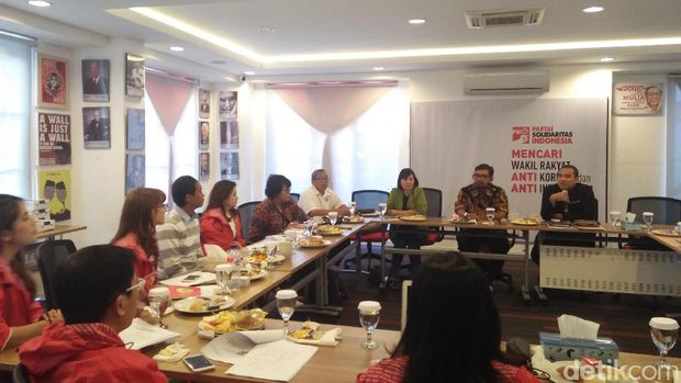 KPK berdiskusi dengan Partai Solidaritas Indonesia.