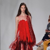 A model walks the runway for Calvin Klein Collection fashion show during New York Fashion Week  on September 7, 2017 in New York City.  (Photo by Slaven Vlasic/Getty Images)