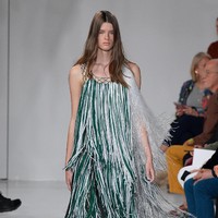 A model walks the runway for Calvin Klein Collection fashion show during New York Fashion Week  on September 7, 2017 in New York City.  (Photo by Slaven Vlasic/Getty Images)