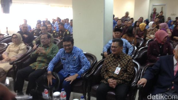 Gubernur DKI Jakarta Djarot Saiful Hidayat saat peringatan HUT ketiga RS Adhyaksa