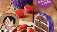 Minumannya juga dilengkapi dengan lambang dan bendera One Piece lho. Lucu ya! Foto: Koreaboo