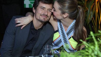Ini saat Miranda bersama suaminya dulu, aktor asal Inggris Orlando Bloom. Foto: Getty Images