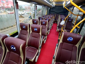 Bus Mewah TransJabodetabek Sasar Daerah Perumahan