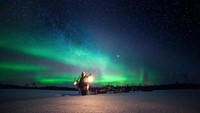 Tempat kedua ada di Alaska utara bagian dari Greenland, Skandinavia utara dan Skotlandia Utara. daerah di mana kesempatan paling banyak untuk melihat cahaya aurora berada pada garis lintang 66 sampai 69 derajat ke utara (Dok. CNN Travel)