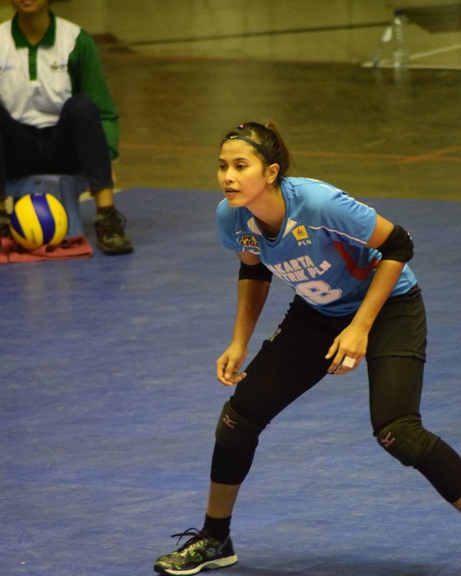 Dian Wijayanti Walau bukan pemain inti diklub Elekrtik PLN. Berkat kerja kerasnya dan juga rekan-rekannya, klub tersebut menjadi juara Proliga. Foto: Instagram