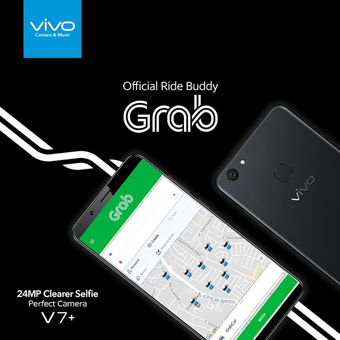 Vivo Gandeng Grab Kampanyekan Vivo V7+
