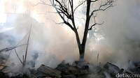 Sejumlah rumah kontrakan ikut ludes terbakar.
