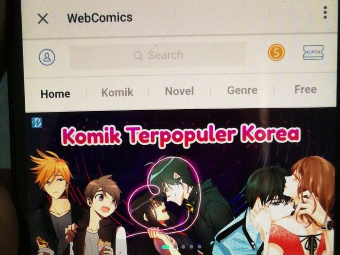 Komik di aplikasi BBM. Foto: Screenshot Komik di aplikasi BBM. Foto: Screenshot