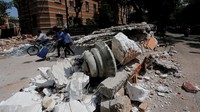 Meksiko kembali diguncang gempa 7,1 SR pada Selasa (19/9) waktu setempat. Foto: REUTERS/Claudia Daut