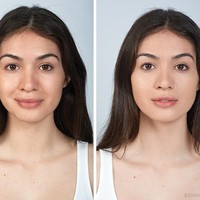 Sebuah eksperimen dilakukan Bright Side untuk memperlihatkan perbedaan makeup mahal dan makeup murah. Seorang model wanita dengan kondisi kulit yang baik pun menjadi modelnya. Pertama, si wanita mengaplikasikan foundation. Foto kiri merupakan hasil dari foundation seharga US$ 7, sedangkan foto kanan merupakan hasil dari foundation seharga US$ 54. Foto: Dok. Bright Side