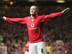 7. Wayne Rooney – Dibeli 27 juta paun dari Everton tahun 2004. Bikin 253 gol dalam 559 penampilan di MU. Foto: Laurence Griffiths/Getty Images