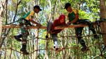 Melihat Keseruan Outbond Anak di Mayonif Raider 514 Kostrad