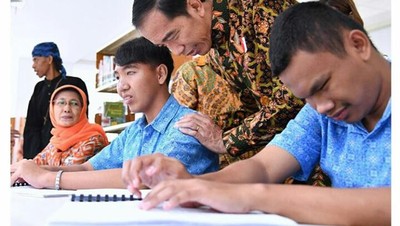 Foto: Wajah Baru Perpustakaan Nasional yang Ramah bagi Tunanetra