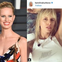Model cantik bertubuh sempurna Karolina Kurkova ini tetap terlihat cantik dan awet muda tanpa menggunakan pulasan makeup.  Foto: Dok. Getty Images, Instagram